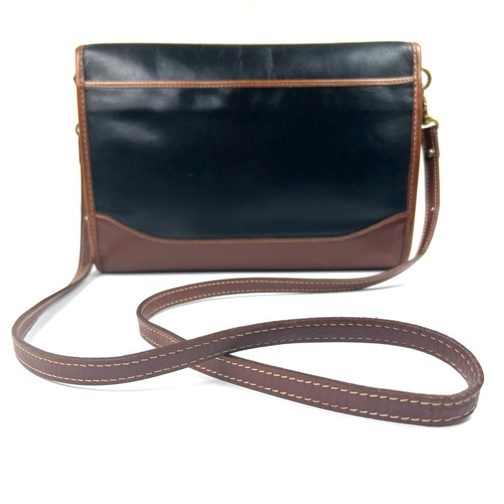 Vintage 90's Brahmin Crossbody/Clutch Leather Bag - Picture 3 of 14